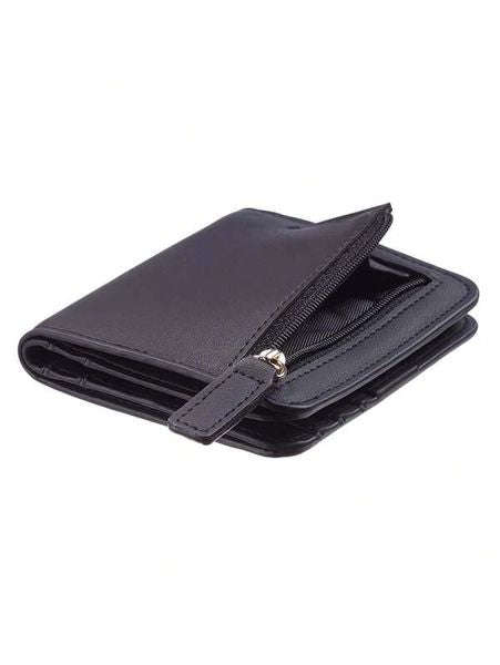 Mihuis - Women RFID Blocking Small Compact Bifold Vegan Leather Wallet
