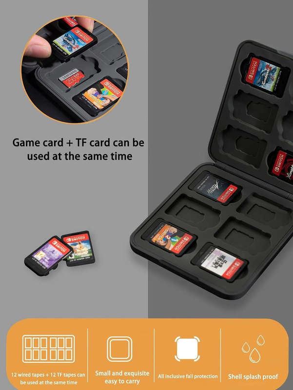 Game Card & TF / Micro SD Card Storage Hard Case for Nintendo Switch Games