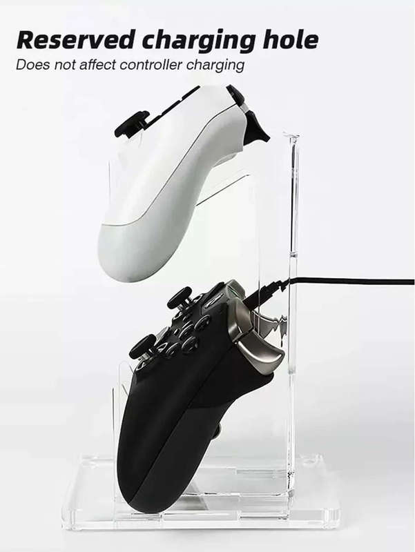 Techme Dual Game Controller Desktop Holder Compatible with PS4 / PS5 /XBOX