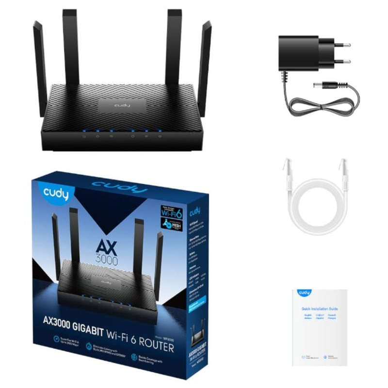 Cudy - AX3000 Gigabit Wi-Fi 6 Mesh Router