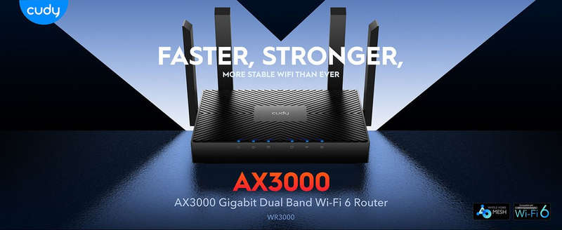 Cudy - AX3000 Gigabit Wi-Fi 6 Mesh Router