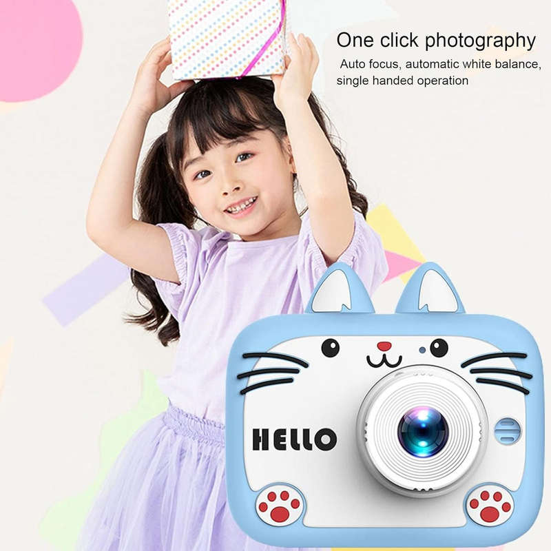 Techme X900 Cat Kids Digital Photo & Video Dual Lens Rechargeable Camera