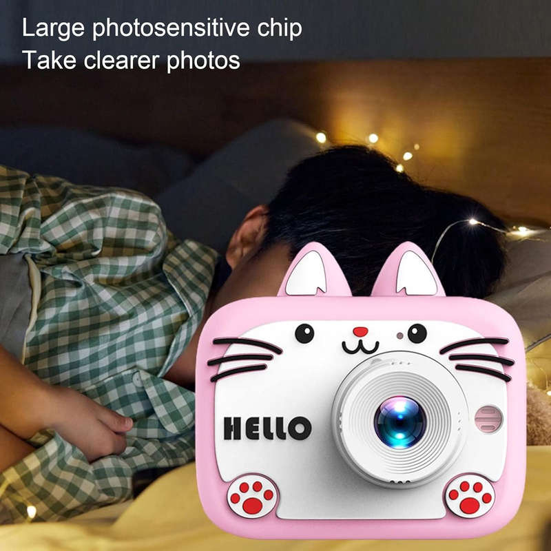 Techme X900 Cat Kids Digital Photo & Video Dual Lens Rechargeable Camera