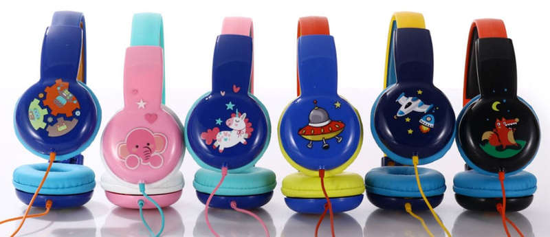 Kids Safe Wired Headphones - Robot Design