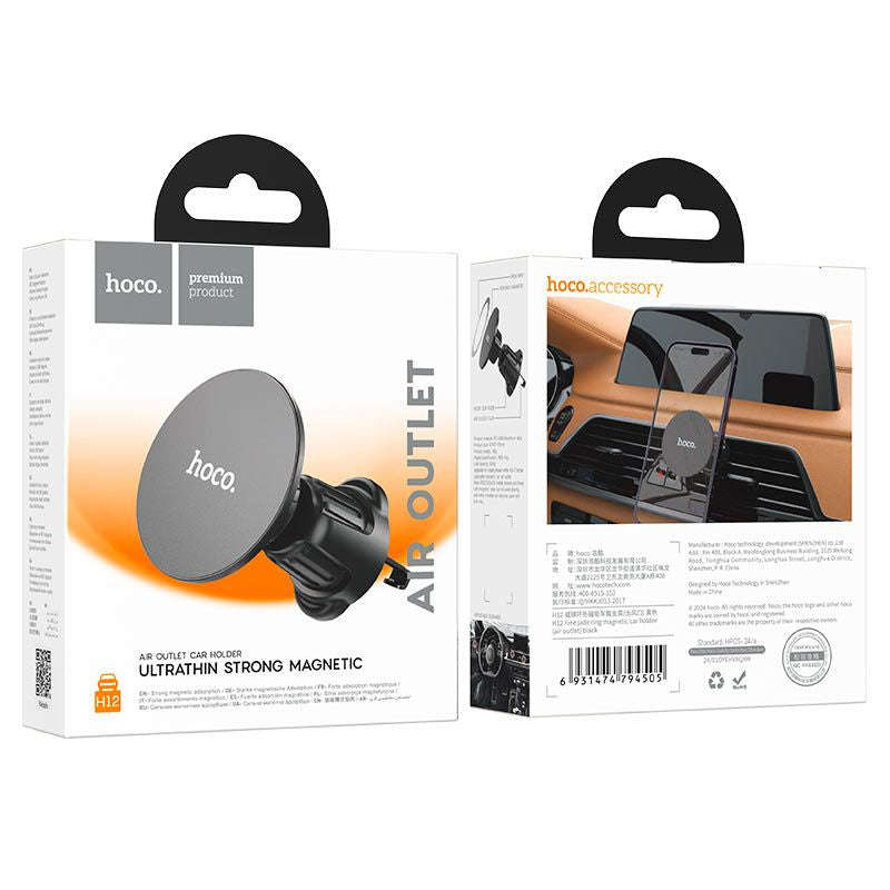 Hoco H12 Ultra Thin Strong Magnetic Air Outlet Car Phone Holder