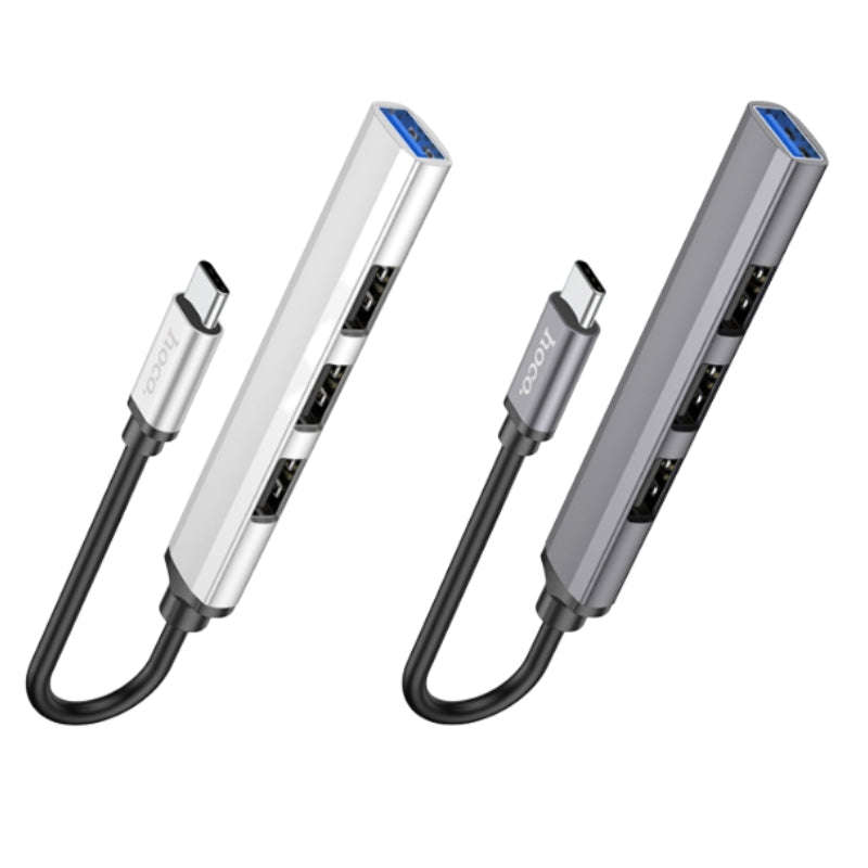 Hoco HB26 Type-C / USB-C to USB 3.0+USB 2.0*3 4 In 1 OTG Converter Adapter