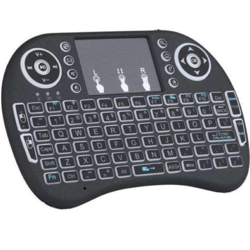 i8 Wireless Keyboard Touchpad for PC, TV - RGB Mini Keyboards