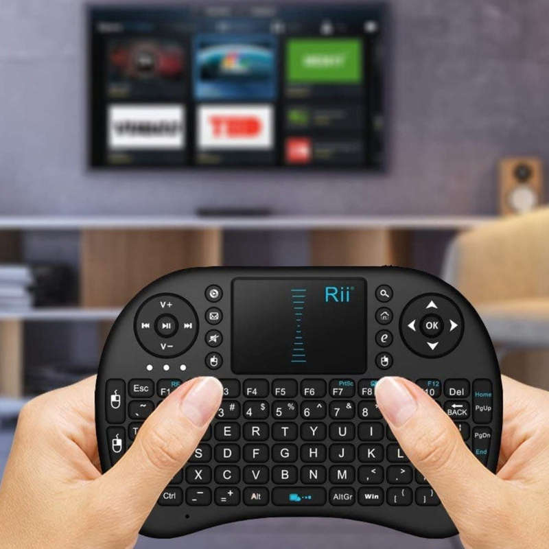 i8 Wireless Keyboard Touchpad for PC, TV - RGB Mini Keyboards
