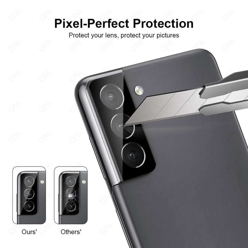 Camera Lens Glass Cover for Samsung Galaxy S22 - Pack of 2 - Black