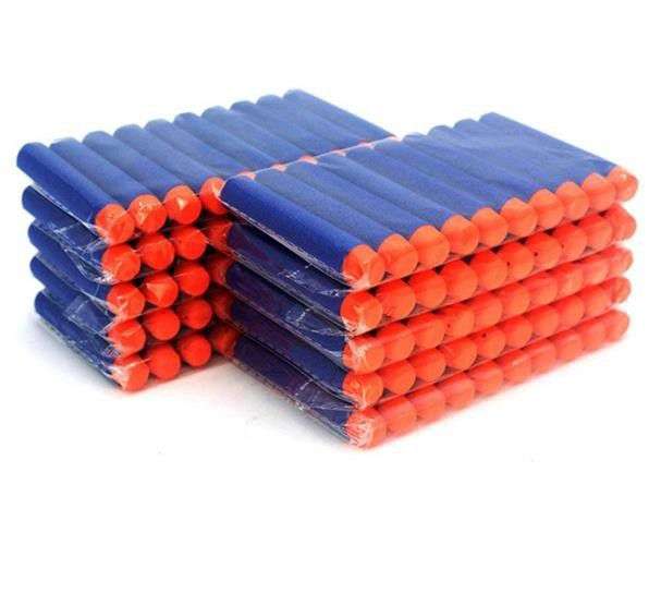 Refill Foam Darts Bullets for Nerf Toy Guns - 200 Pack-7.2*1.3cm Blue