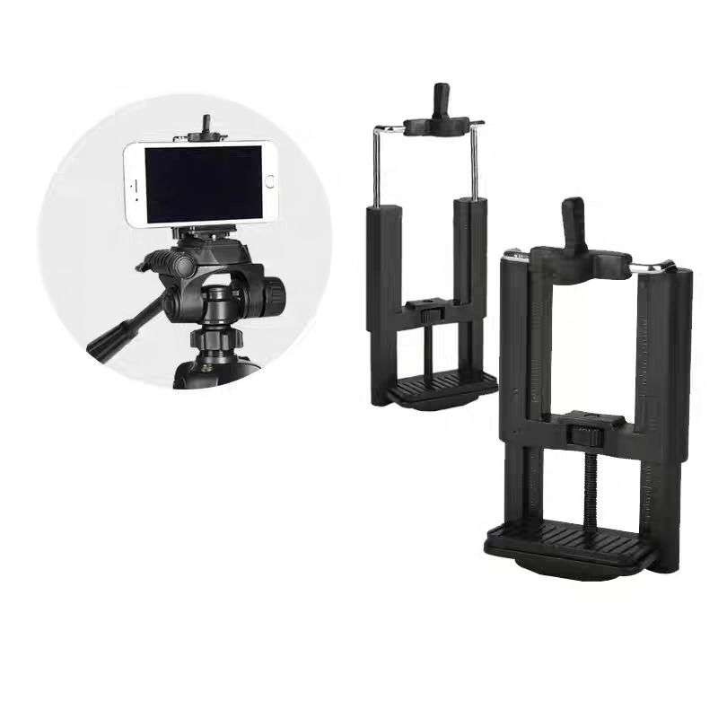 Techme Universal Cellphone Clip Holder for Tripod Mount Adapter