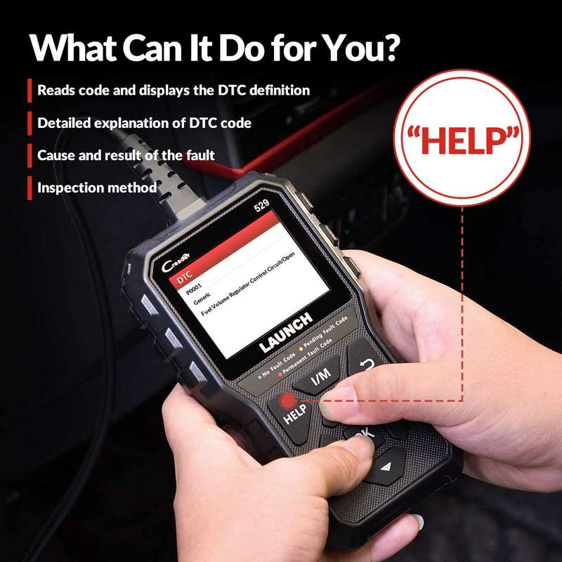 Launch Creader CR529 OBDII Diagnostic Code Reader Scanner (Parallel Import)