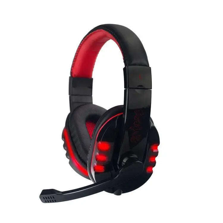 Puning Red Gaming Headset for PC & Playstation PS3 / PS4 with Mic & Remote