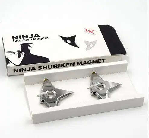 Silver Ninja Shuriken Magnet