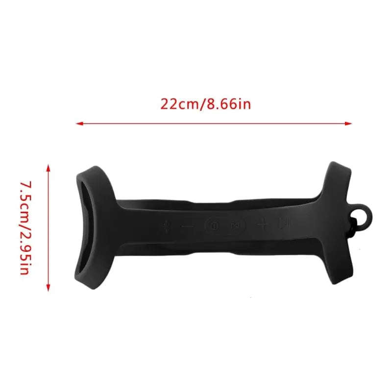 Techme Black Silicone Cover Protector for JBL Charge 3