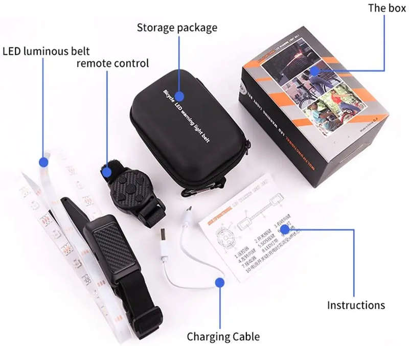 Techme Multifunctional LED High Visiblity Safety Light Belt