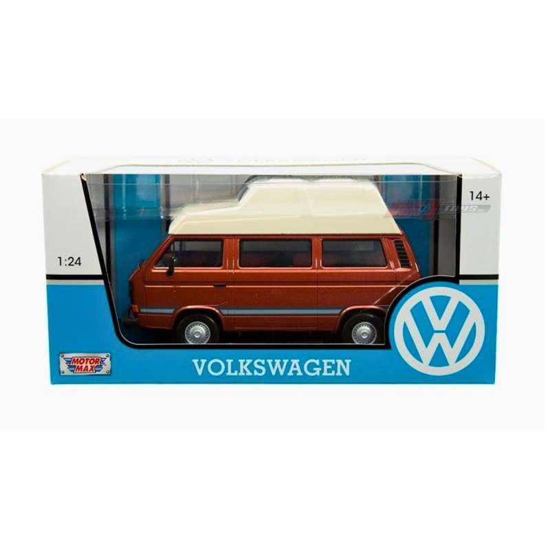 Motormax 1:24 Volkswagen Type2 (T3) Camper Brown