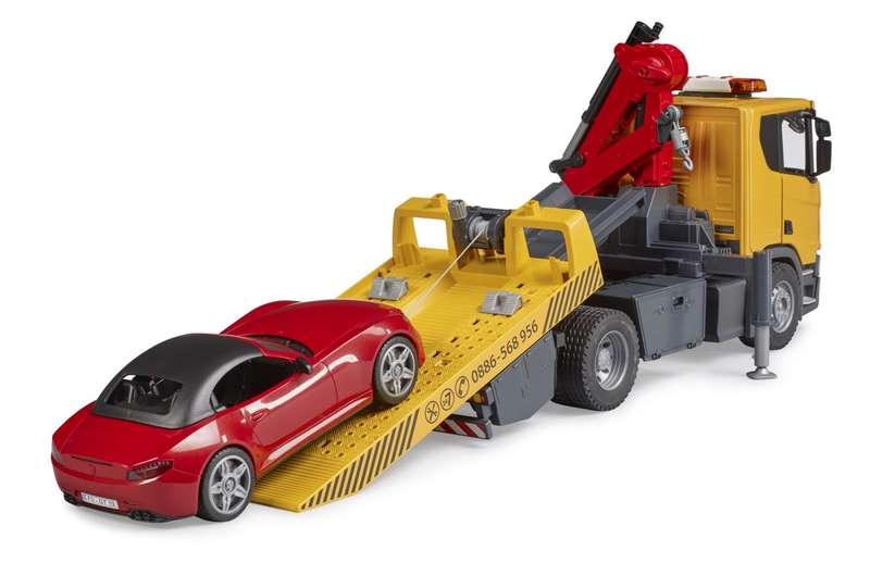 Bruder Scania Super 560R Tow Truck With Roadster & Light & Sound Module (58CM LONG)