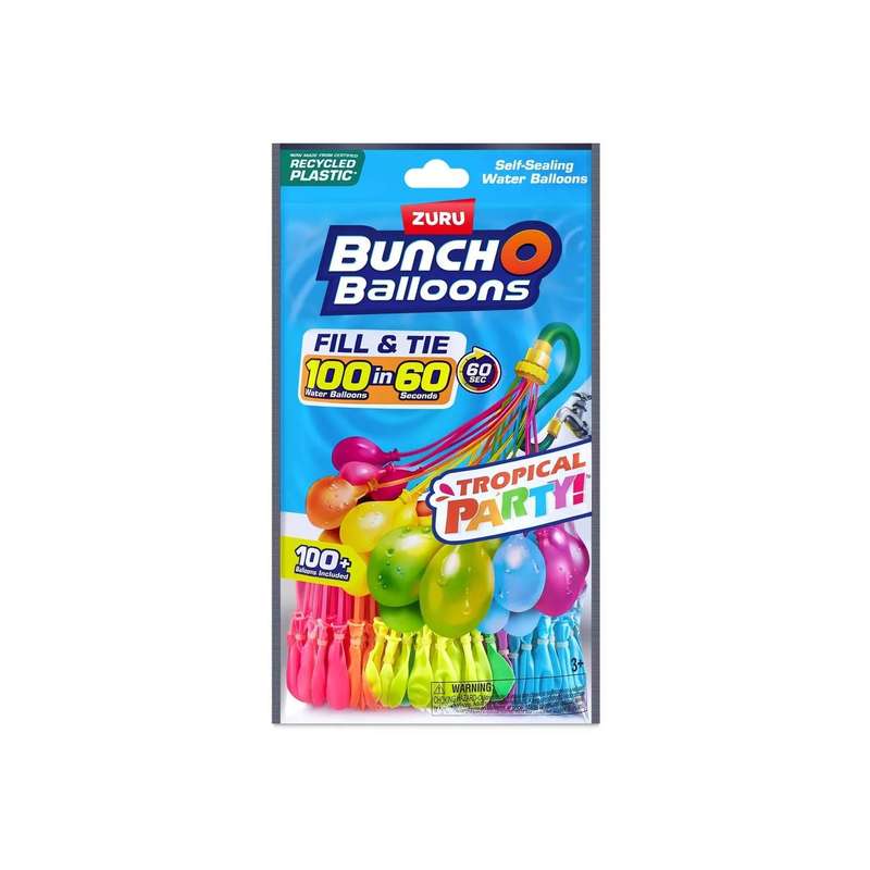 Zuru BUNCH O BALLOONS  3pk Rapid-Filling Self-Sealing Water Balloons