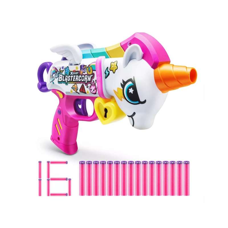 ZURU X-Shot Blastercorn Heartbreaker Blaster with 16 Darts
