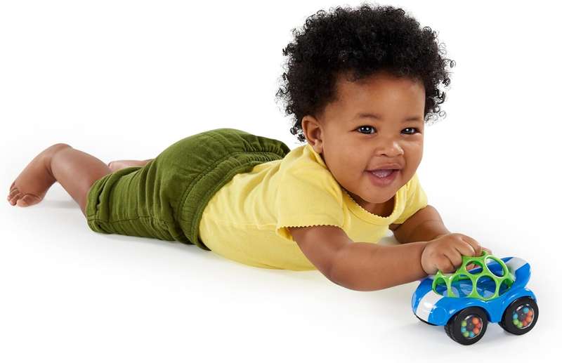 Oball Rattle & Roll Sports Car Toy - Blue
