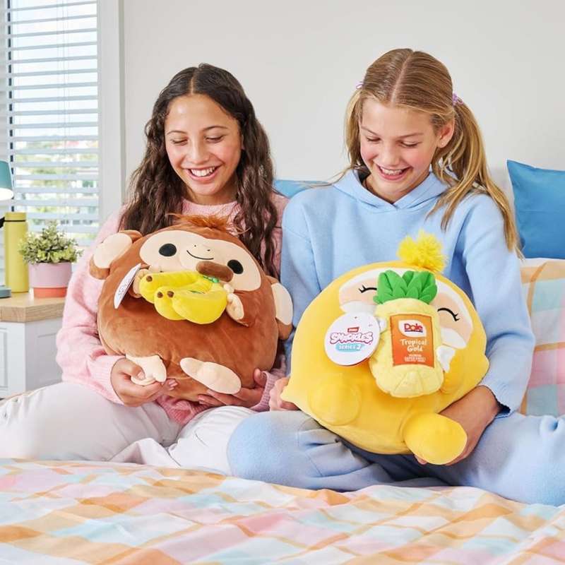 ZURU 36cm SNACKLES-PLUSH -SERIES 2 - Sloth and Pineapple