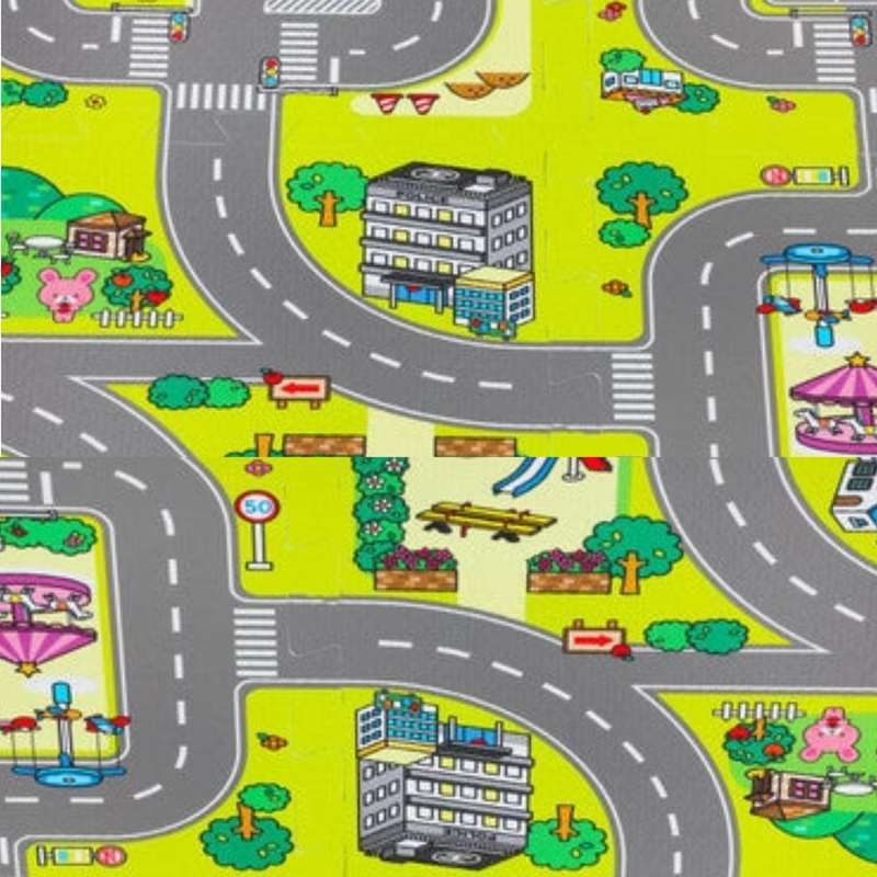 EVA Road Map Mats - 9 Blocks (31.5cm x 31.5cm)