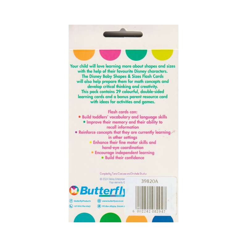 Disney Baby Flash Cards - Shapes and Sizes