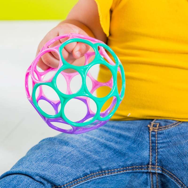 Bright Starts Oball Classic Easy-Grasp Ball  Pink/Purple