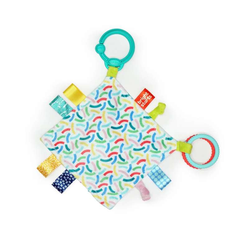 Bright Starts Fuzzy Feelies Soothing Blankie