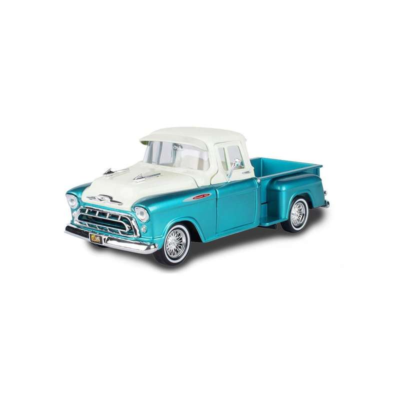 Motormax Get Low 1:24 Scale 1957 Chevy® 3100 Stepside Pickup Truck Pearl Green Diecast