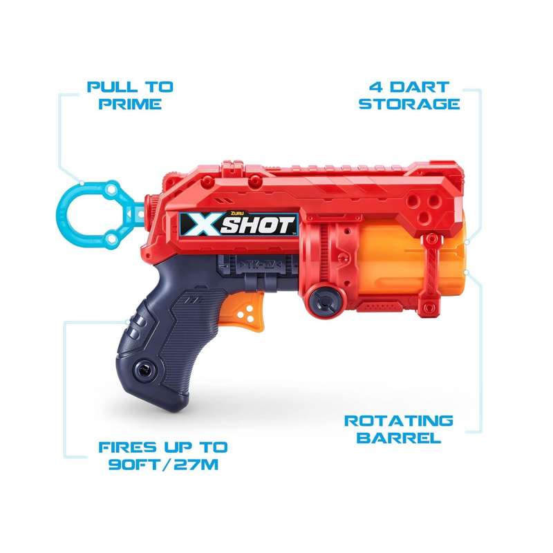 ZURU X-Shot Excel Fury 4 plus bonus 20 Dart Refill Pack