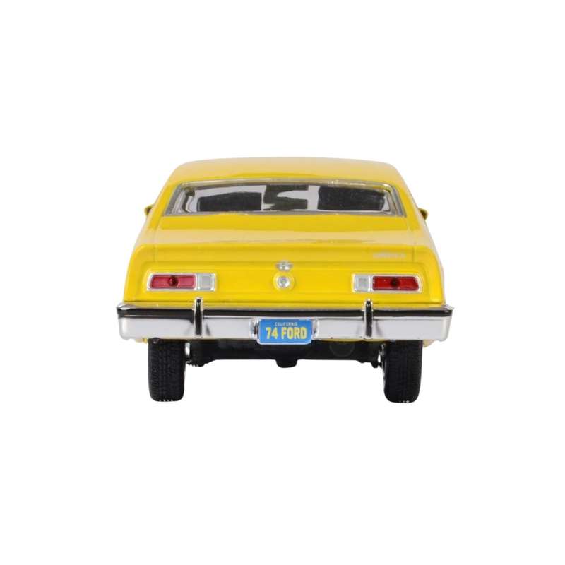Motormax 1974 Ford Maverick Yellow "Forgotten Classics" Series Scale 1:24 Diecast Model Car