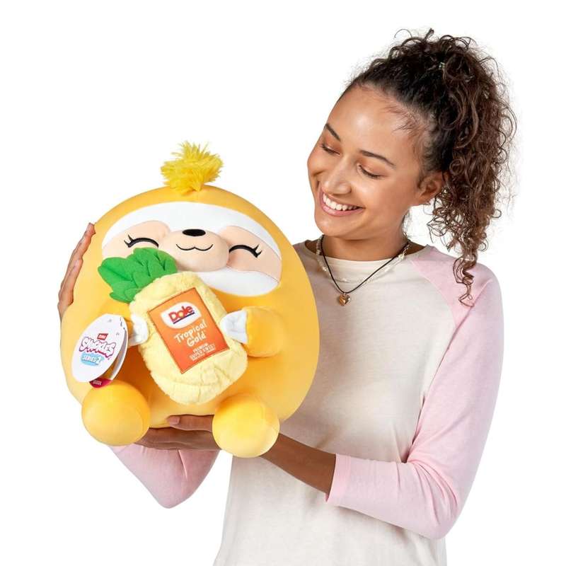 ZURU 36cm SNACKLES-PLUSH -SERIES 2 - Sloth and Pineapple