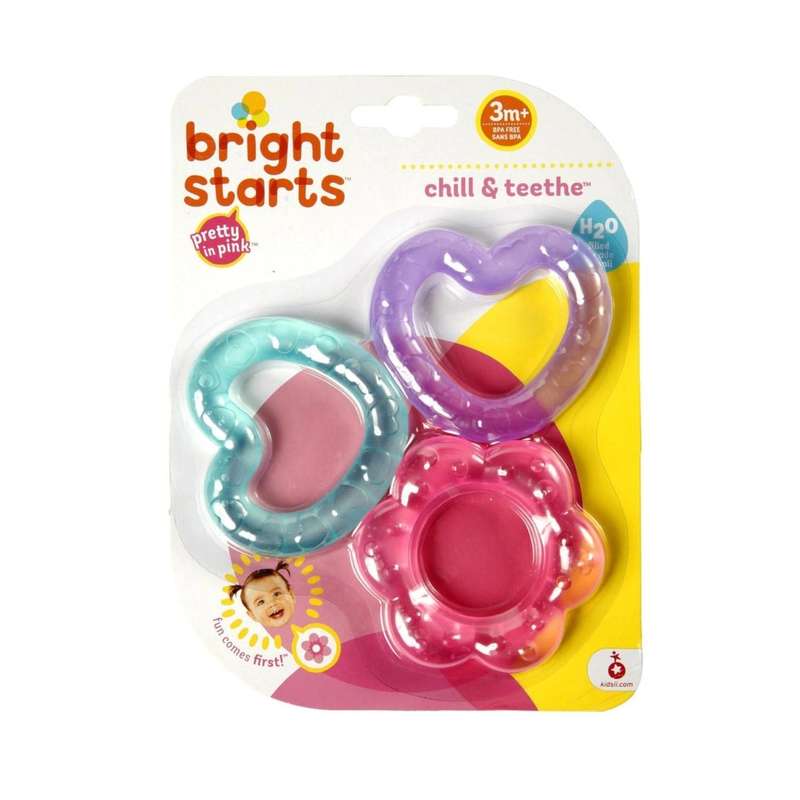 Bright Starts Chill Teether Pink
