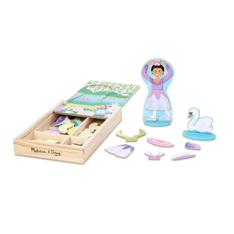 Melissa & Doug Ballerina / Fairy Magnetic Dress-Up Play Set