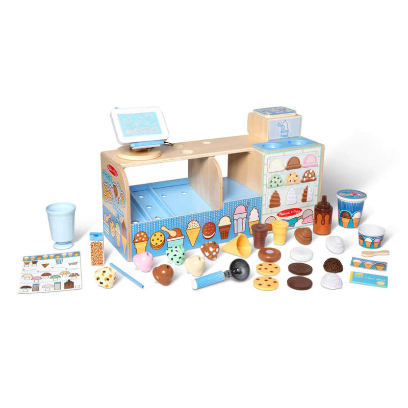 Melissa & Doug Cool Scoops Ice Cream Ice Creamery Counter
