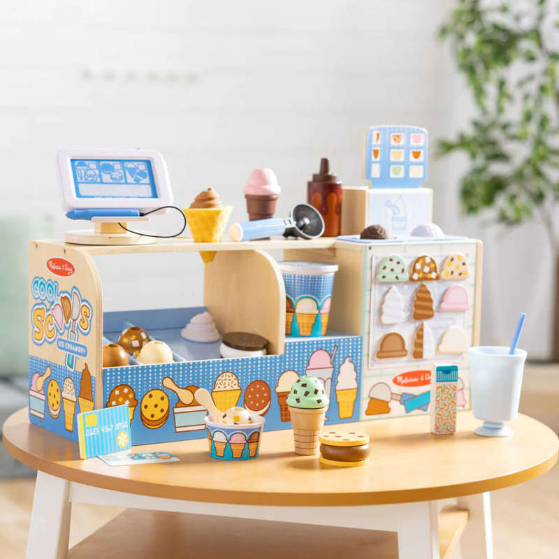 Melissa & Doug Cool Scoops Ice Cream Ice Creamery Counter