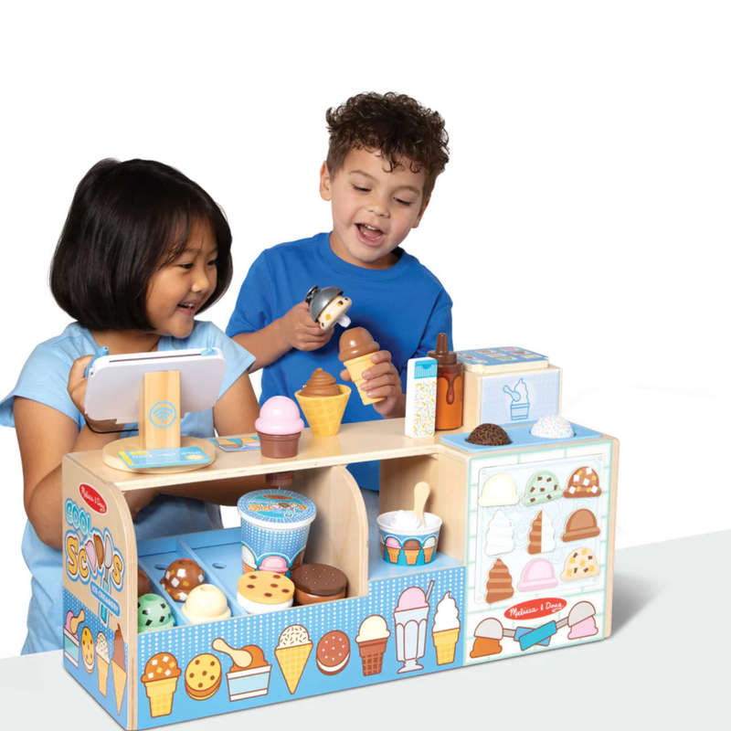 Melissa & Doug Cool Scoops Ice Cream Ice Creamery Counter