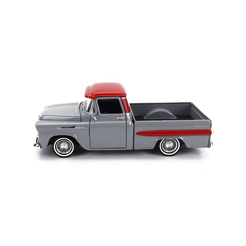 Motormax  1958 Chevy Apache Fleetside Pickup Grey - Scale 1:24