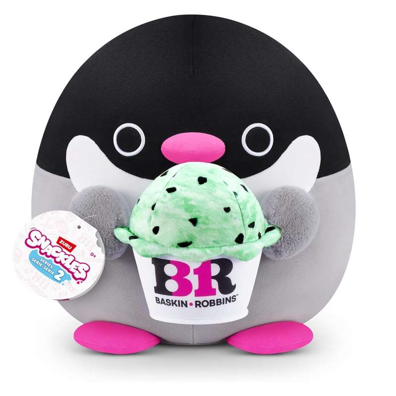ZURU 36cm SNACKLES-PLUSH -SERIES 2 -  BASKIN ROBBINS