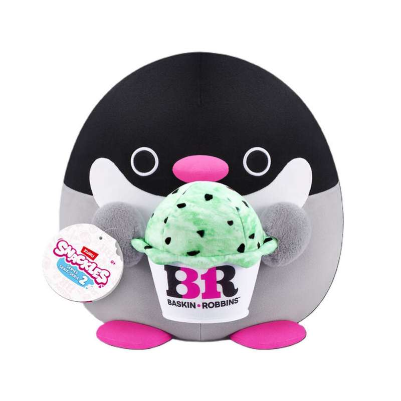ZURU 36cm SNACKLES-PLUSH -SERIES 2 -  BASKIN ROBBINS