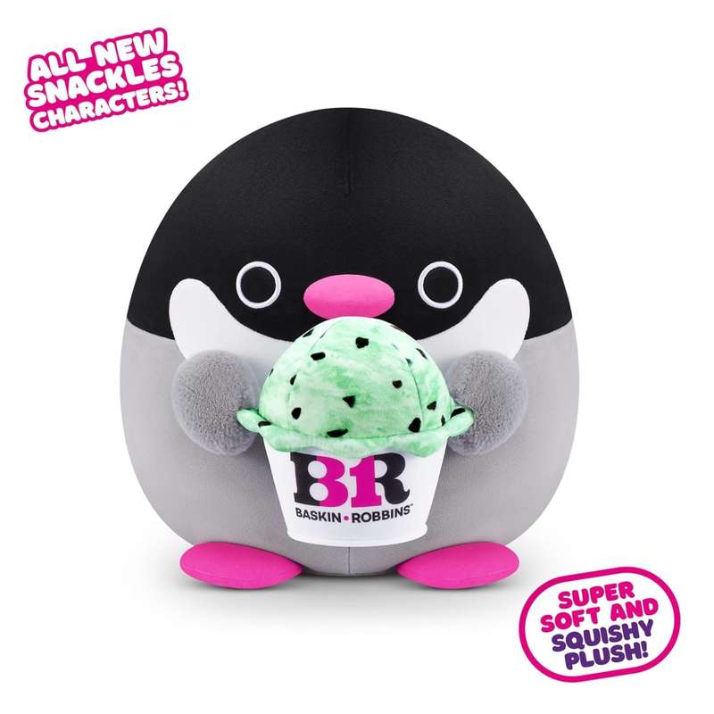 ZURU 36cm SNACKLES-PLUSH -SERIES 2 -  BASKIN ROBBINS