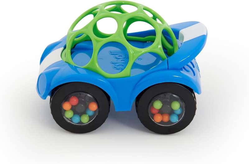Oball Rattle & Roll Sports Car Toy - Blue