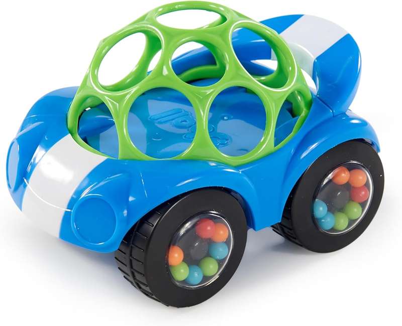Oball Rattle & Roll Sports Car Toy - Blue