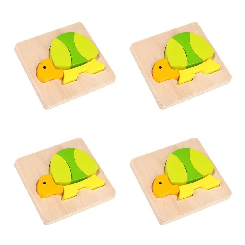 TookyToy - FOUR Mini Puzzle Turtle
