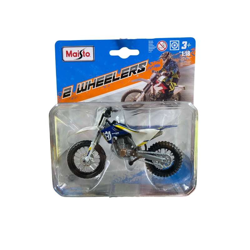 Maisto 2 Wheelers Scale 1:18 Husqvarna Dirt Bike Motorcycle