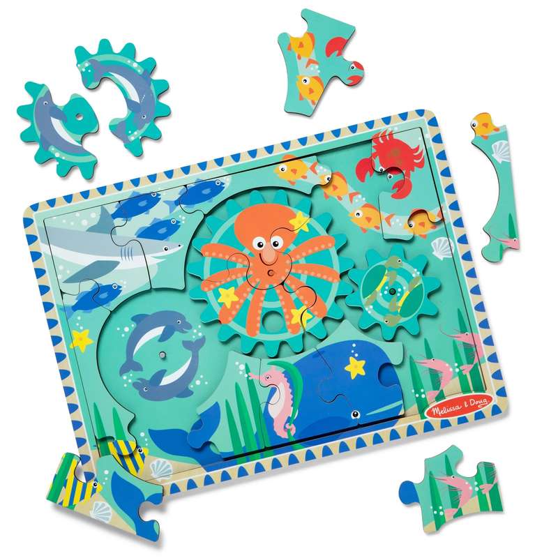 Melissa & Doug Wooden Underwater Gear Puzzle  18 Pieces