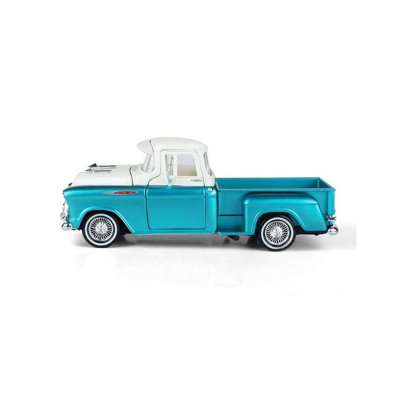 Motormax Get Low 1:24 Scale 1957 Chevy® 3100 Stepside Pickup Truck Pearl Green Diecast