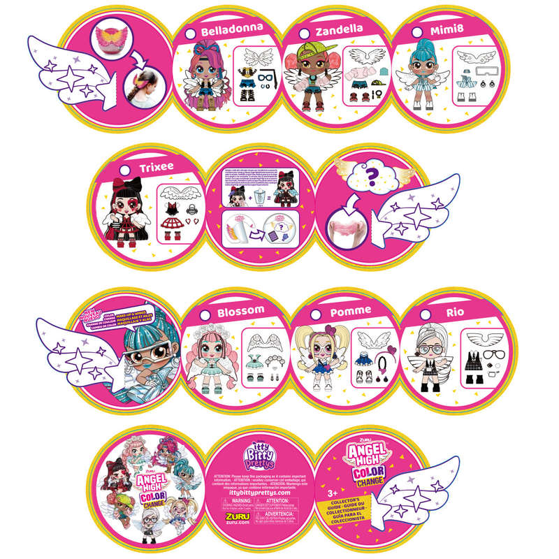 Zuru Itty Bitty Prettys Angel High Series 2 Blind Box - 6 Pack